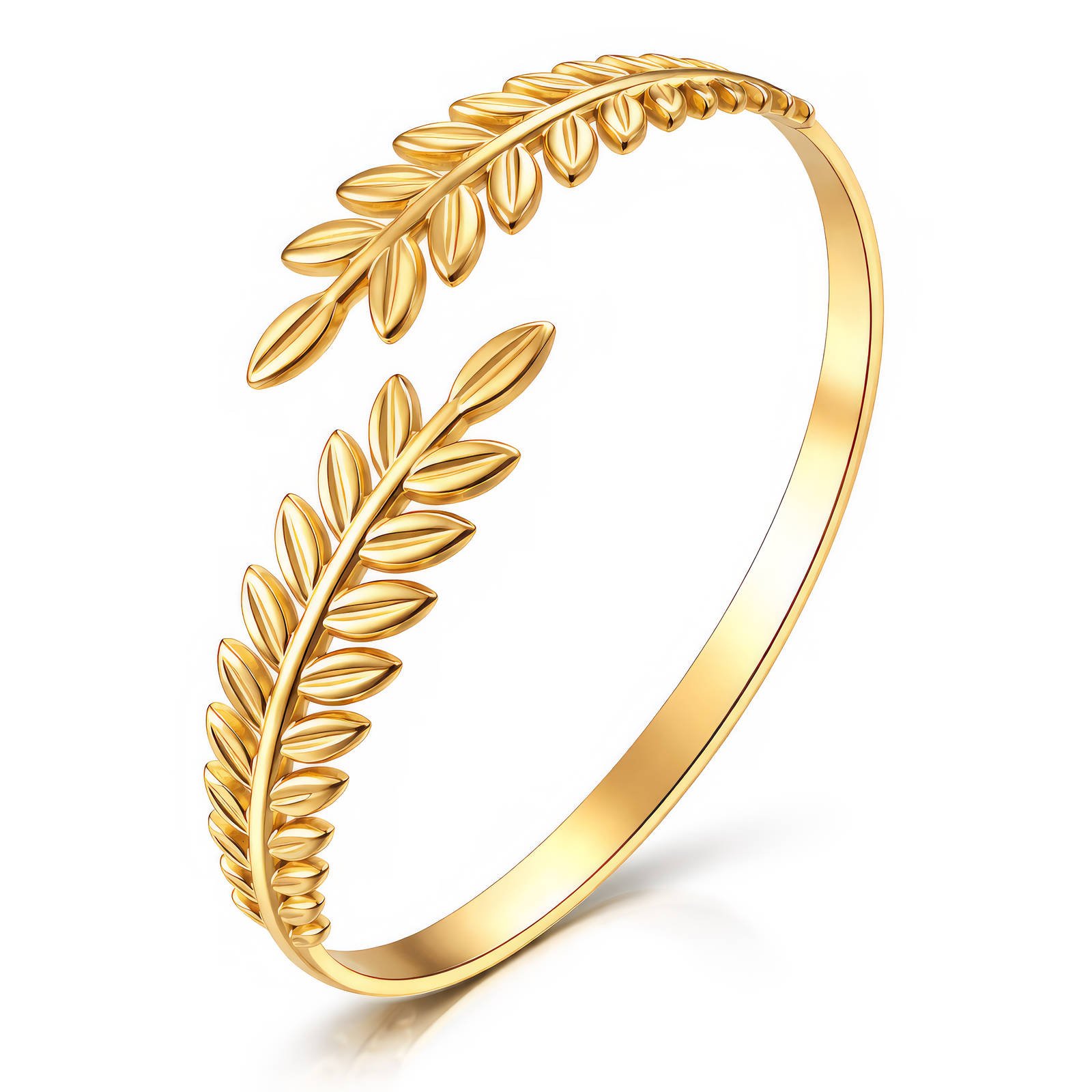 image_0-13.jpg Gold-plated stainless steel bangle with leaf design