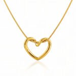 18k Gold-Plated Stainless Steel Heart Necklace