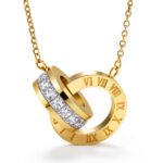 Roman Numeral Pendant Necklace - 18K Gold Tarnish-Free
