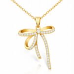 Elegant Bow Necklace - Tarnish-Free 18K Gold